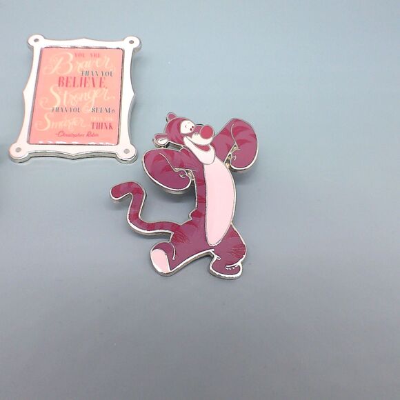 Disney 2019 Winnie The Pooh Tigger Piglet Wisdom Quote Lapel Pin Enamel READ - Picture 2 of 6